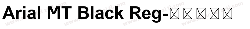 Arial MT Black Reg字体转换